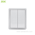 2Gang 1Way Switch With LED Indicator Surface Mounted